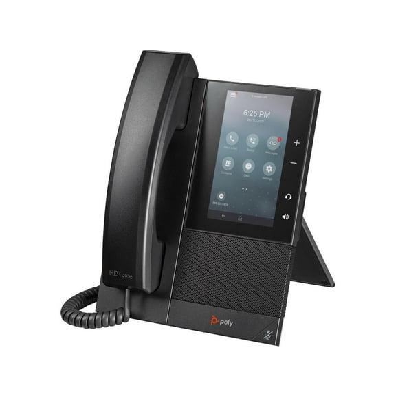 Poly CCX 505 Corded Corded/Cordless Bluetooth Wi-Fi Desktop IP Phone 82Z82AA