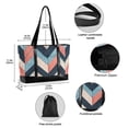 thumbnail image 2 of FORMRS Canvas Laptop Tote Bag for Women with 15.6" Computer Compartments Shoulder Handbag, Pink Geometric, 2 of 7