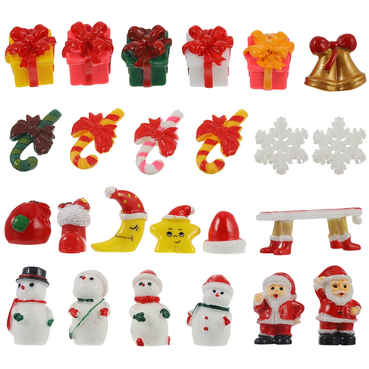 Christmas Snow Globe Fairy Figurines Miniature Village Ornaments Mini Decorations Gardens Globes Village Resin Micro
