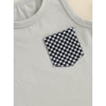 thumbnail image 6 of Musuos Toddler Boys Summer Casual Outfits 6M 12M 18M 24M 3Y Sleeveless Crew Neck Tank Tops and Checkerboard Print Shorts Sets, 6 of 9