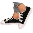 thumbnail image 3 of EliteGoogv Womens Casual Sneakers Round Toe Slip On Embroidered Shoes for Women Summer Flat Sole Walking Everyday Footwear US :7, 3 of 9
