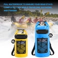 thumbnail image 2 of 10L PVC Waterproof Dry Bag, Adjustable Strap Single-Shoulder Backpack with Wet-Dry Separation, Lightweight Wear-Resistant Floating Pouch for Beach Swimming, Drifting, Kayaking & Other Water Sports, 2 of 6