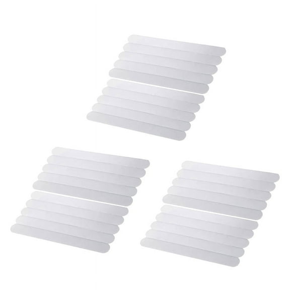 30Pcs Anti-Slip Strips Safety Shower Treads Stickers Bathtub Non Slip Stickers Stair Step Anti Slip Tape 7.87Inch,30 x bathroom anti-slip strips,clear