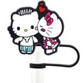 thumbnail image 1 of 10mm Hello Kitty 2D lindos dibujos animados niños temáticos dibujos animados puntas de paja cubre copa Stantly cubierta de paja toppers para regalo de fiesta, 1 of 4