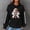 Style5-Black game day shirts women, variant on Mceream Womens Game Day Sweatshirt Football Long Sleeve Shirt Knit Print Crew Neck Rugby Pullovers Casual Game Day Fan Pullover Top Black S