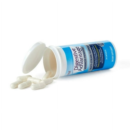 Digestive Advantage Advanced Probiotics Multi-Strain Support Capsules (24 count), 20 Billion CFUs Per Serving