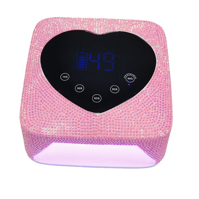 X20 Diamond-Embedded High-Power Nails Phototherapy Lamp Quick-Drying Nail Baking Gel Phototherapy Lamp 5-Speed Timing UV/LED Nail Lamp