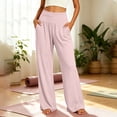 thumbnail image 5 of Jovrlynd Yoga Pants Women Wide Leg High Waisted Soft Stretch Workout Pants with Pockets Full Length Lounge Pants, S-3XL, 5 of 9