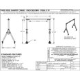 thumbnail image 2 of Vestil Manufacturing FHSN-2-10 10 ft. Knockdown Fixed Height Steel Gantry Crane - 2000 lbs, 2 of 2