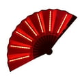 thumbnail image 2 of Tnobhg Luminous Fan LED Ambiance Light Foldable Glowing Strong Hinge 12V 10 Inch KTV Bar Club Decoration Night Performance Prop Hand Fan, 2 of 7