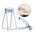thumbnail image 3 of Pinza para placa caliente BLESIY herramienta resistente al calor clip de acero inoxidable Azul, 3 of 8