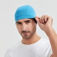 thumbnail image 5 of Toptie Sweat Wicking Helmet Liner Cooling Skull Caps for Men, Stretch Mesh Sweat Beanie-Black, 5 of 6