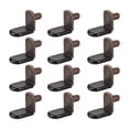 thumbnail image 1 of Soporte de estante en forma de L con agujero Uxcell, acero bronce, 50 piezas, 1 of 4