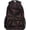 Geomertry, variant on Geometric Black Polygon Red Futuristic Large Backpack Personalized Laptop iPad Tablet Travel School Bag with Multiple Pockets