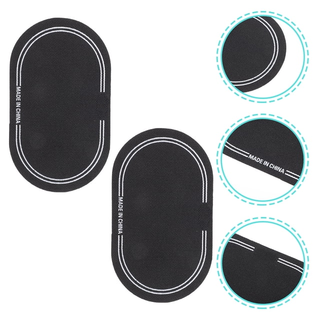 LITINKIMI 2Pcs Black Drum Head Protective Sticker Pad Durable Lightweight Easy to Install Drum Accessory for Protection
