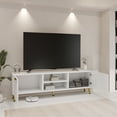 thumbnail image 2 of GetYes TV Stand for 65 Inch TV, Modern Entertainment Center with Storage Cabinet, White, 2 of 8