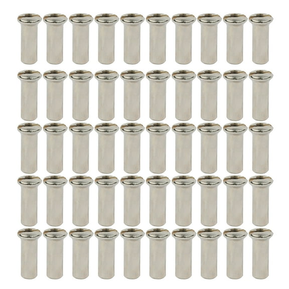 BIBABLYKE 50PCS Brass Spoke Nipple 14G 13G 12G Mountain Road Bicycles Wheel E-bike Scooter Bike Spoke Brass Bike Part Coated