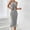 Dress-Gray, variant on Bodycon Dresses for Women Sleeveless Halter Neck Midi Dress Ribbed Knit Summer Dresses Slim Fit Tank Dress Party Club Night out Cocktail Wear