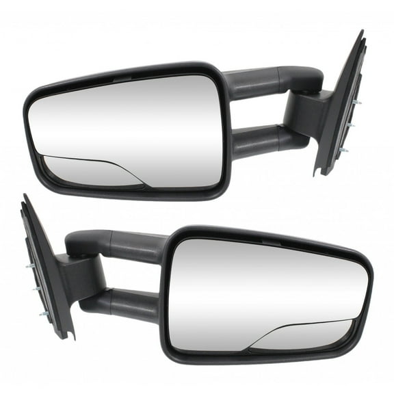 For GMC Yukon XL 1500 2000-2007 Door Mirror Driver and Passenger Side | Pair | Manual | Towing | Non-Heated | Replacement For 15172060, 15172059 | GM1320244, GM1321298