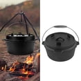 thumbnail image 4 of Dutch Oven Camping, Easy Carry   Dutch Oven  Multifunction With Lid For Cooking For Outdoor For Camping 25CM, 4 of 8