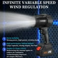 thumbnail image 5 of Tgbvmt Violent Fan Car Wash Blower, High-Power Lithium Turbine Blower for Snow Removal, Water Blowing, Fast Drying for Cars, Garage, Outdoor Cleaning, Efficient, Portable Cleaning Tool, 5 of 9