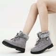 thumbnail image 7 of Women's Winter Ankle Boots Warm Faux Fur Lining Lace Up Bootie Outdoor Indoor Easy Walking Shoes, 7 of 7