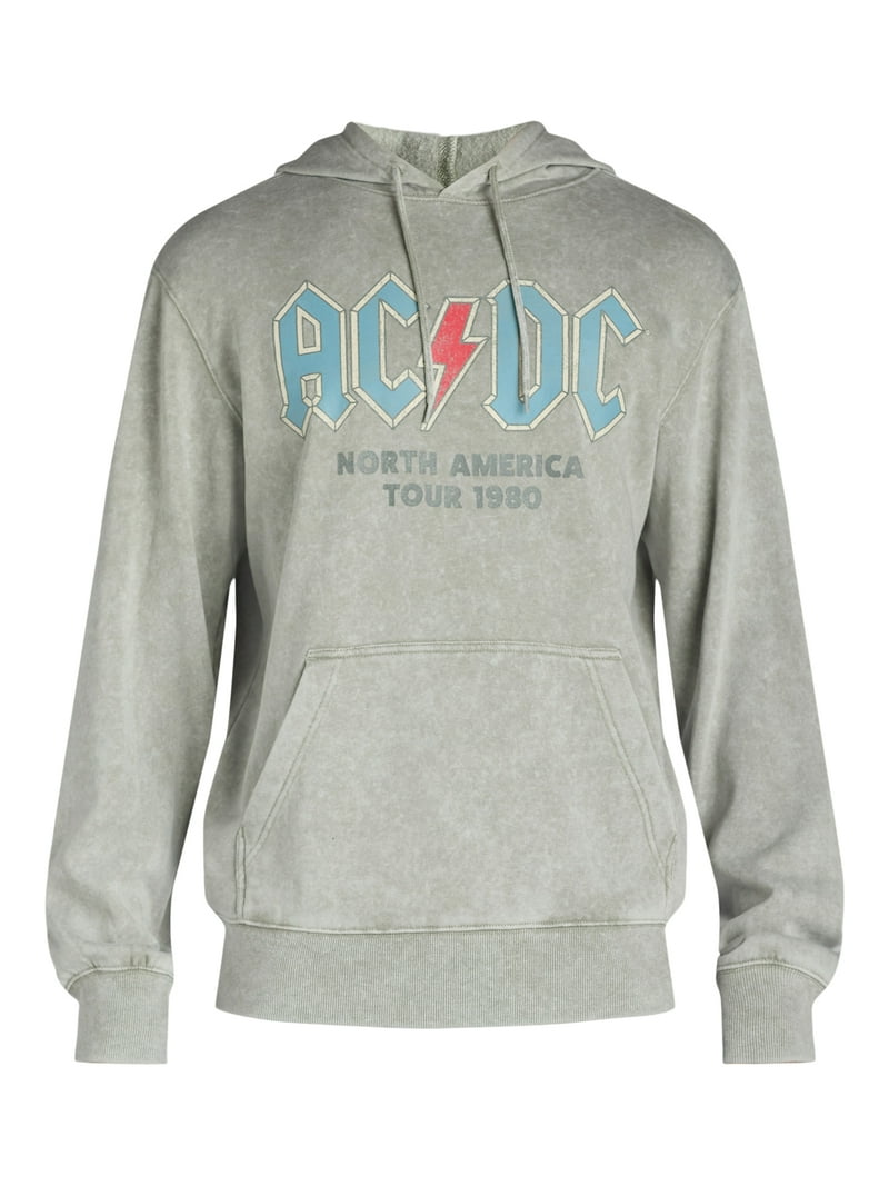 ACDC Men's Graphic Pullover Hoodie, Sizes S-3XL, Cotton