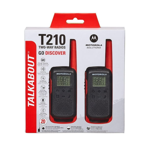 Motorola T210 Talkabout 20-Miles Two-Way Radios - 2 Pack - Walmart.ca
