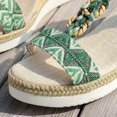 thumbnail image 6 of Mepaouo Summer Sandals for Women 2025 Platform Wedge Slip on Shoes Bohemian Espadrilles Sandal, 6 of 8