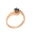 thumbnail image 1 of LBG British Made 18k Rose Gold Natural Sapphire Womens Statement Ring - 33 size options - Size 11.5, 1 of 5
