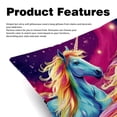 thumbnail image 2 of Robot Unicorn Attack Velvet Throw Pillow Inserts with Unique Patterns - Set of 2 - 16x16, 18x18, 20x20 inches for Throw Pillow Covers - Various Occasions, 2 of 6