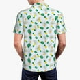 thumbnail image 4 of Daiia Pineapple Pattern Men’s Polo Shirts,Solid Deck Shirt,Classic Fit, Breathable Cotton Polo for Casual and Sport Wear-Large, 4 of 9