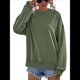 thumbnail image 2 of Sudadera de Larga para Mujer, Holgada, para Hacer Ejercicio, para Salir, Informal, con Capucha Verde S, 2 of 10