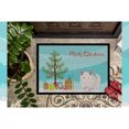 thumbnail image 3 of Carolines Treasures CK4437MAT White Dominant Chinchilla Merry Christmas Door Mat Indoor Rug or Outdoor Welcome Mat 18x27, 3 of 4
