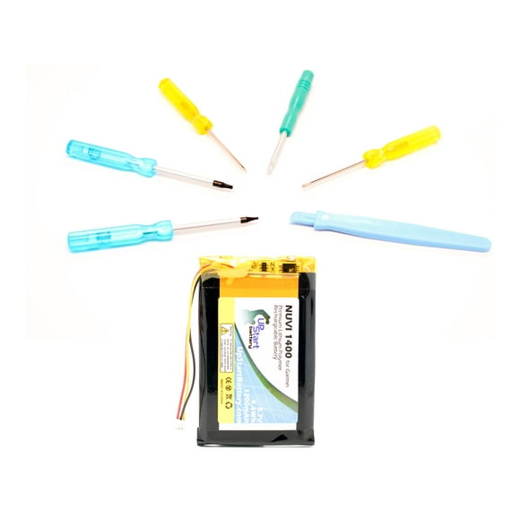 Garmin Nuvi 1450 Batterie avec Outils - Remplacement pour Batteries Garmin GPS Navigator (1200mAh, 3.7V, Lithium Polymère)