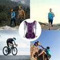 thumbnail image 5 of CxhicLuv Outdoor Cycling Backpack 11.4×3.9×14.2 Inch Nylon, Breathable, 2L Water Bag Compatible Running Pack – Ideal for Hiking, Marathons, Perfect for Cyclists, Purple, 5 of 6