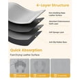 thumbnail image 2 of Alfombra de baño Furicher Soft Diatomaceous Earth, juego de 2 piezas, gris, 2 of 7
