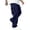CW25_Navy, variant on Resicozy Casual Cargo Pants Men Elastic Waist Sweatpants Loose Fit Lightweight Pants with Pockets Outdoor Hiking Athletic Joggers Yellow 2XL