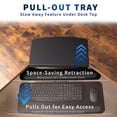 thumbnail image 6 of VIVO Black Corner Desk Keyboard & Mouse Platform Tray for L-shaped Workstation, 6 of 8