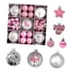 thumbnail image 4 of 35 adornos navideños colgantes con forma de estrella y lazo, decoración artesanal decorativa. Plata rosa, 4 of 9