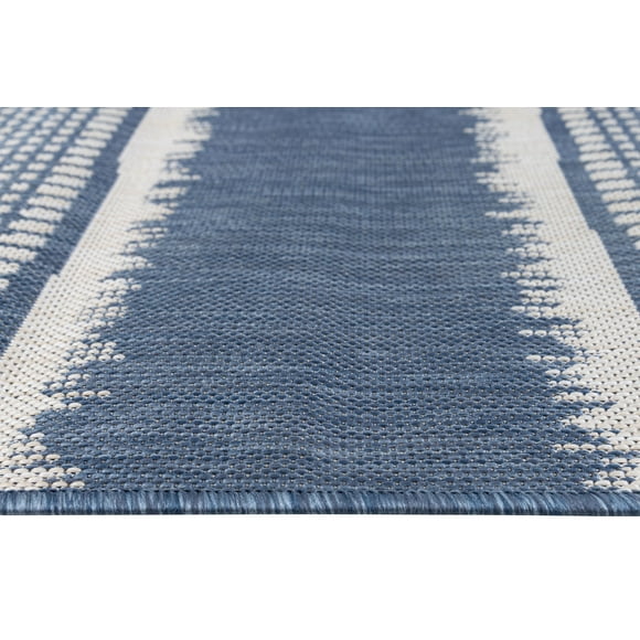 Oksana Quick Dry Indoor Outdoor Rug Easy to Clean for Patio and Deck, 6 ft 7 in x 9 ft
