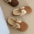 thumbnail image 5 of Penkiiy Warm Slippers for Women Vintage Padded Cotton Shoes Winter Warm Indoor Comfortable Soft Bottom Cotton Shoes Women Bedroom Warm Cotton Shoes Plush Slippers Ladies Cotton Slippers Khaki Slippers, 5 of 8
