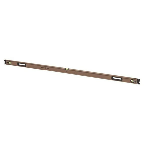 Spec Ops Tools 2036931 72 in. Aluminum Box Beam Level - 3 Vial - Brown