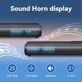 thumbnail image 5 of VEATOOL 2.1ch Sound Bar w/ built-in subwoofer, 40W, 3D surround. HDMI ARC, Bluetooth, Optical, RCA, USB, AUX. Wall mountable for TV., 5 of 7