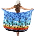 thumbnail image 5 of HAPPY BAY Women's Beachwear Summer Bikini Wraps Beach Wrap Swimwear Coverups Sarong Swim Cover up Skirt Swimsuit Pareo for Women One Size Blue_M75, 5 of 5