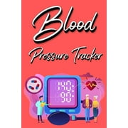 MILLIE ZOES Blood Pressure Tracker: Track, Record And Monitor Blood Pressure at Home: Blood Pressure Journal Book - Clear and Simple Diary for Daily Blood Pressure Readings (Paperback)(Large Print)