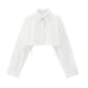 thumbnail image 3 of HH TRAF Camisa de mujer nueva moda de otoño sólida con detalle de cordón Camisas casuales elegantes de manga larga con un solo pecho para mujer, 3 of 4