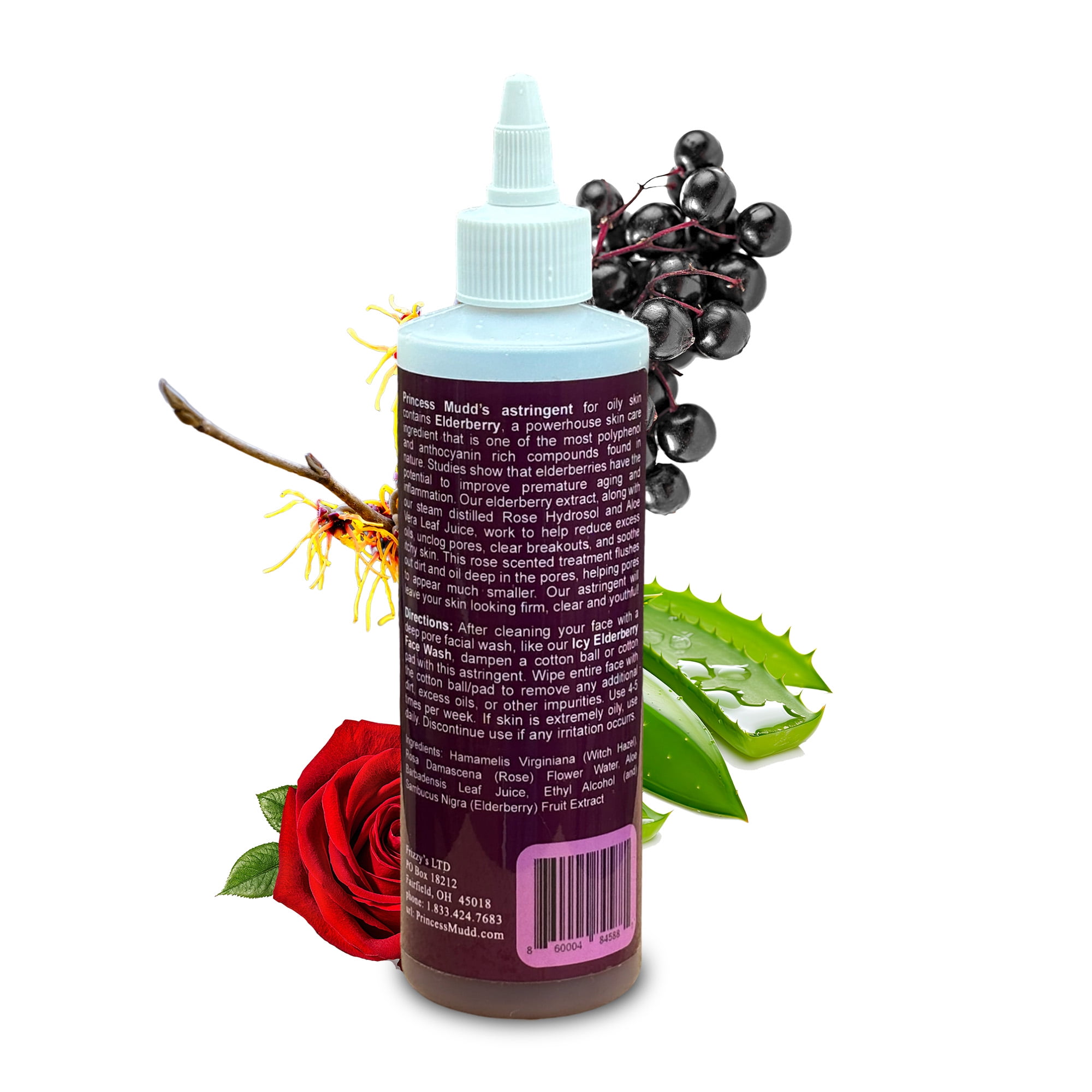 Princess Mudd Herbal Beauty Elderberry Toner, 8oz