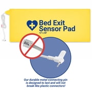 Secure Safety Solutions Bed Alarm for Elderly Adults - 12 x 30 Motion Pressure Sensor Pad, 80 dB Patient Monitor with Holder, 9V Battery - Wandering & Fall Prevention for Dementia Patients, Seniors