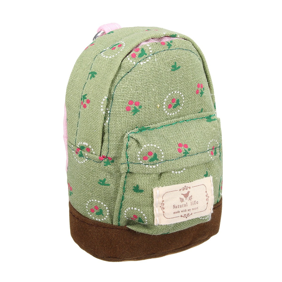 Cute Canvas Mini Coin Wallet Key Card Backpack Cash Bag Zipper Pouch